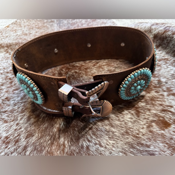 Southwest vintage fashion belt women’s size small - Picture 5 of 9